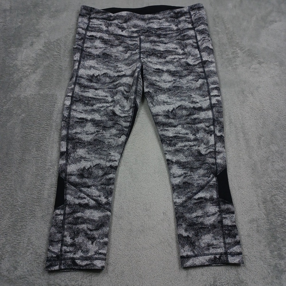 Lululemon Pants Womens 12 Black Pace Rival Cropped Casual Preppy Activewear